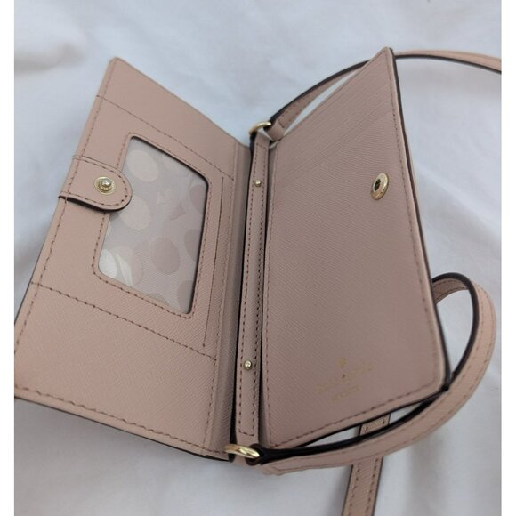 Kate Spade Iphone Crossbody Wallet Leather Removable Strap - Picture 4 of 8
